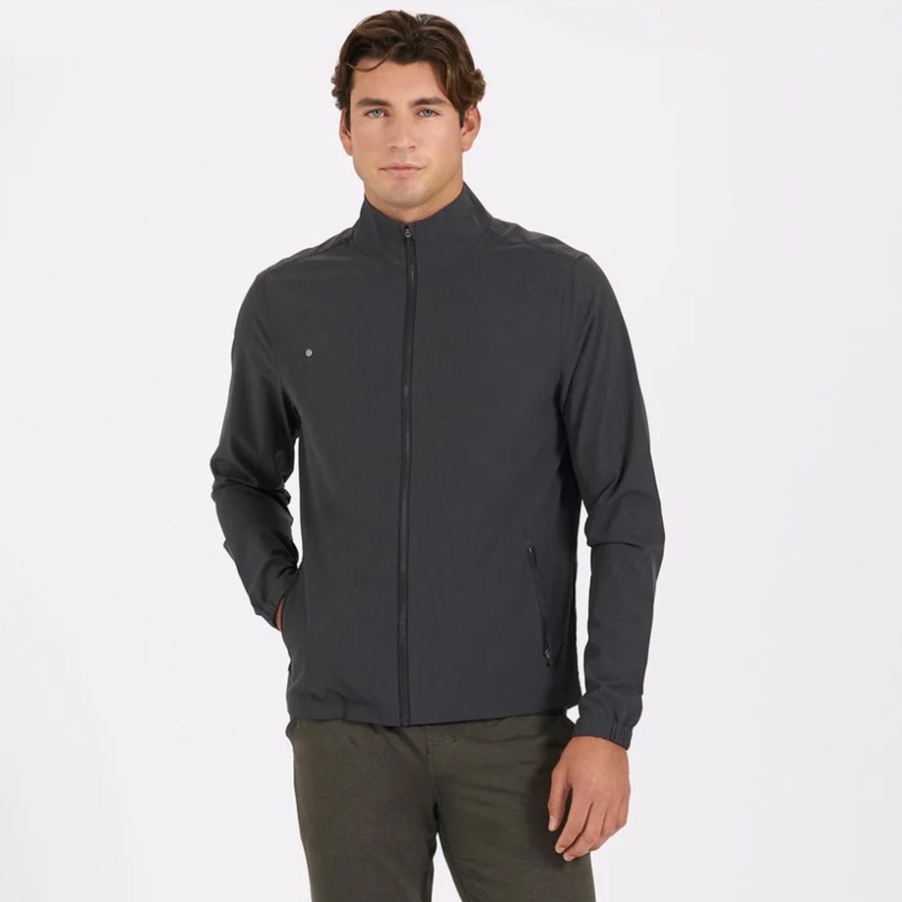 Vuori Men’s Venture Track Jacket Stretch Zip up Lightweight Jacket Small
